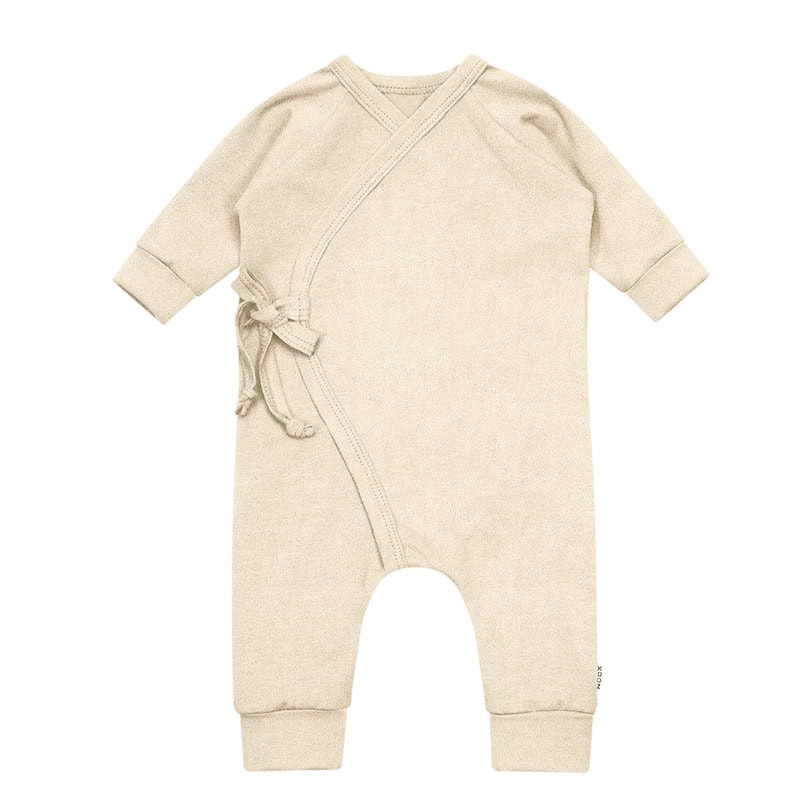 Overslag Boxpakje Badstof Beige Zacht Naturel Terry Wikkelpakje Newborn