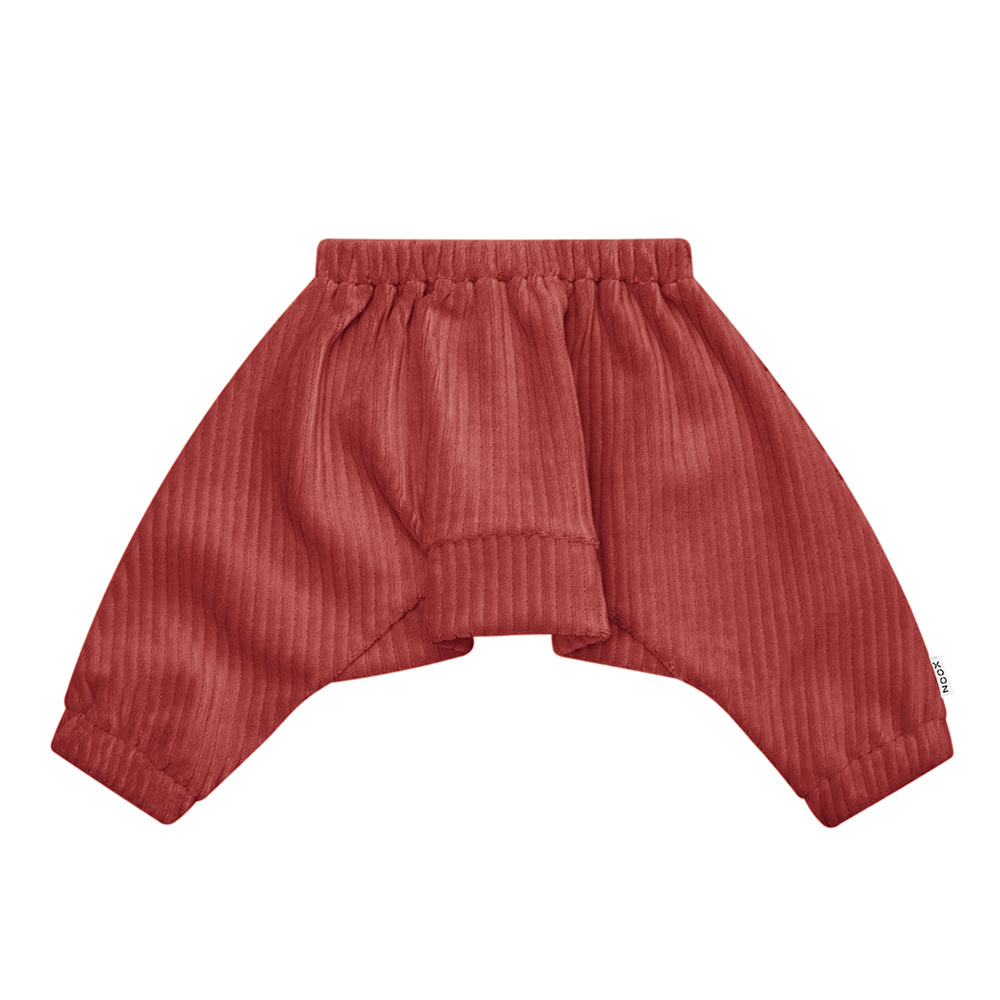 Baggy Spreidbroek Ribfluweel Steenrood Pavlik bandage Broekje Handgemaakt Heupdysplasie