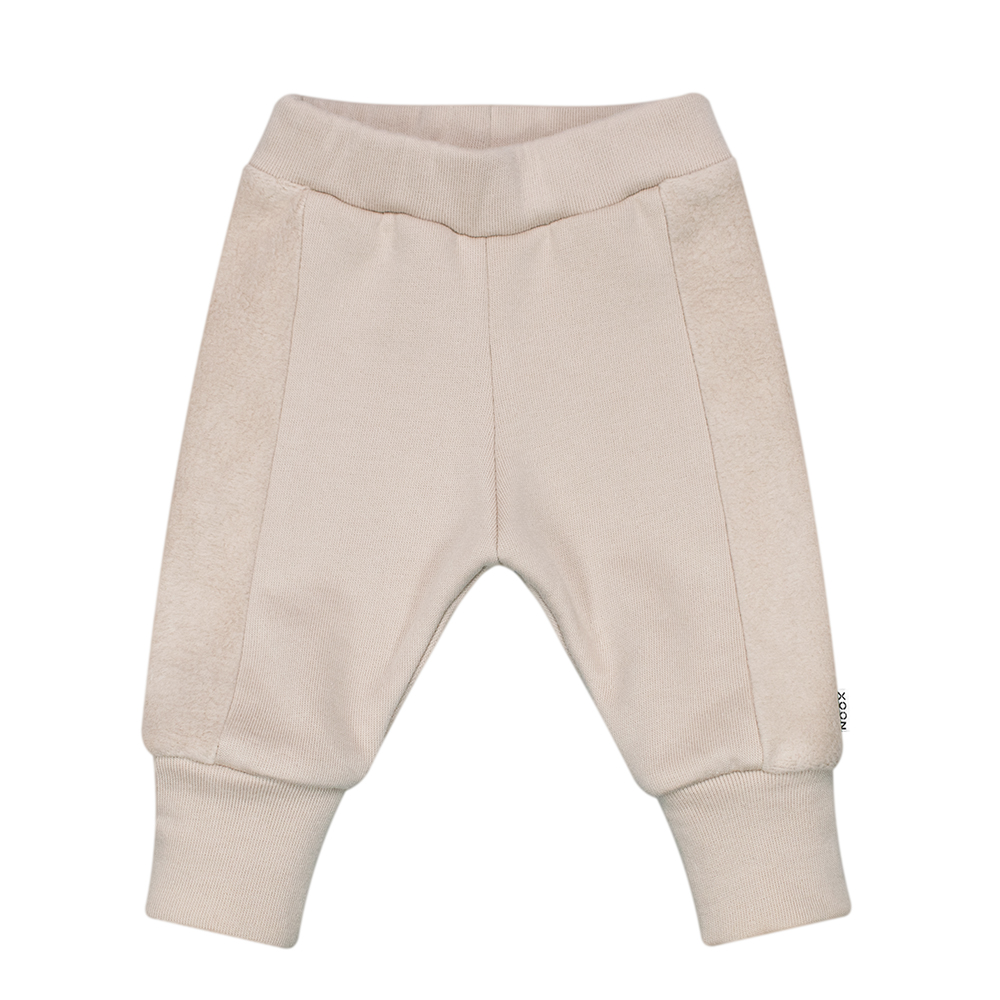 Broekje Joggingbroek Baby Fleece Winterbroekje Warm Zacht Jogger Katoen Licht Beige Naturel