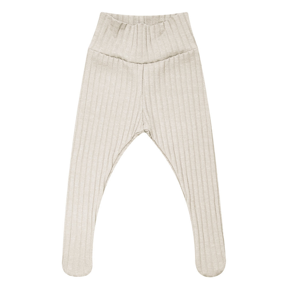 Maillot Brede Rib Beige Babymaillot Handgemaakt Strakke Maillot Babykleding