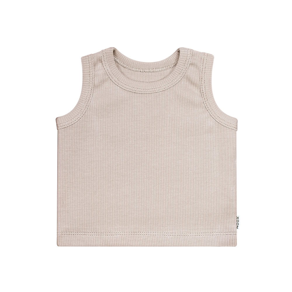 Tanktop Rib Zand Zomerkleding Babykleding Babyhemdje Ondergoed Handgemaakt