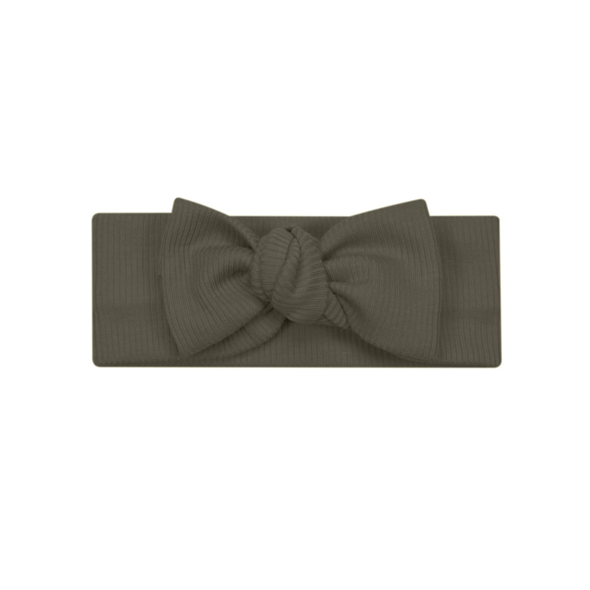 Knoop Haarband | Rib Donker Groen haarband-rib-donker-groen-peuter-baby-hoofdbandje-knoopbandje