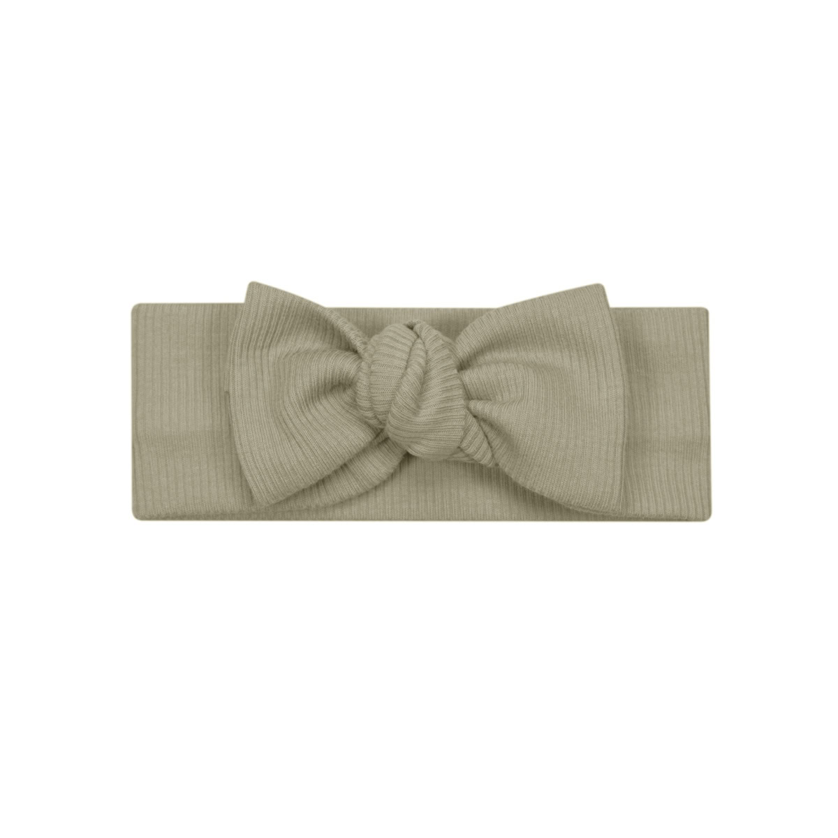 Knoop Haarband | Rib Olijf Groen haarband-rib-olijf-groen-peuter-baby-hoofdbandje-knoopbandje