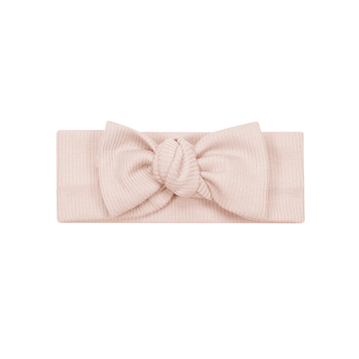 Knoop Haarband | Rib Zacht Roze haarband-rib-zacht-roze-peuter-baby-hoofdbandje-knoopbandje