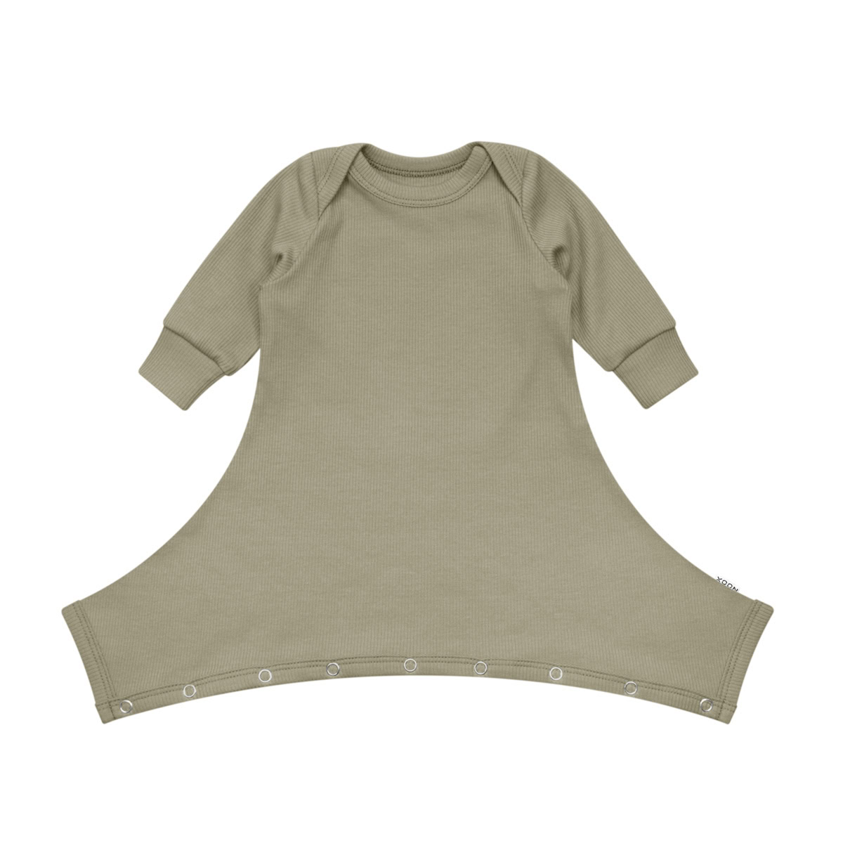 Pavlik Boxpakje | Rib Olijf Groen pavlik-boxpakje-rib-olijf-onesie-heupdysplasie-babypakje-heupafwijking-handgemaakt