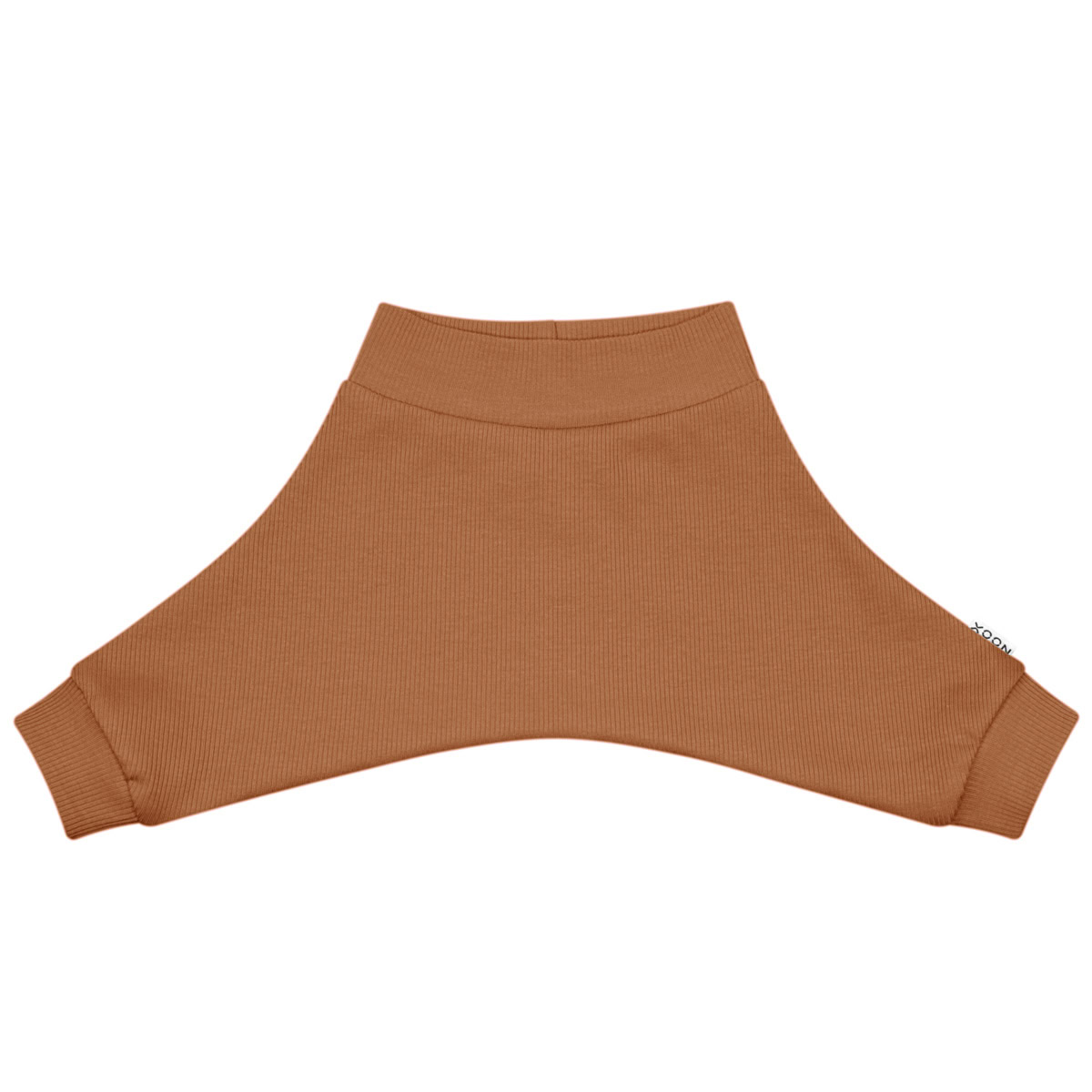 Pavlik Broekje | Rib Cognac spreidbroekje-rib-cognac-pavlik-bandage-heupdysplasie-campspreider-spreidbroekkleding