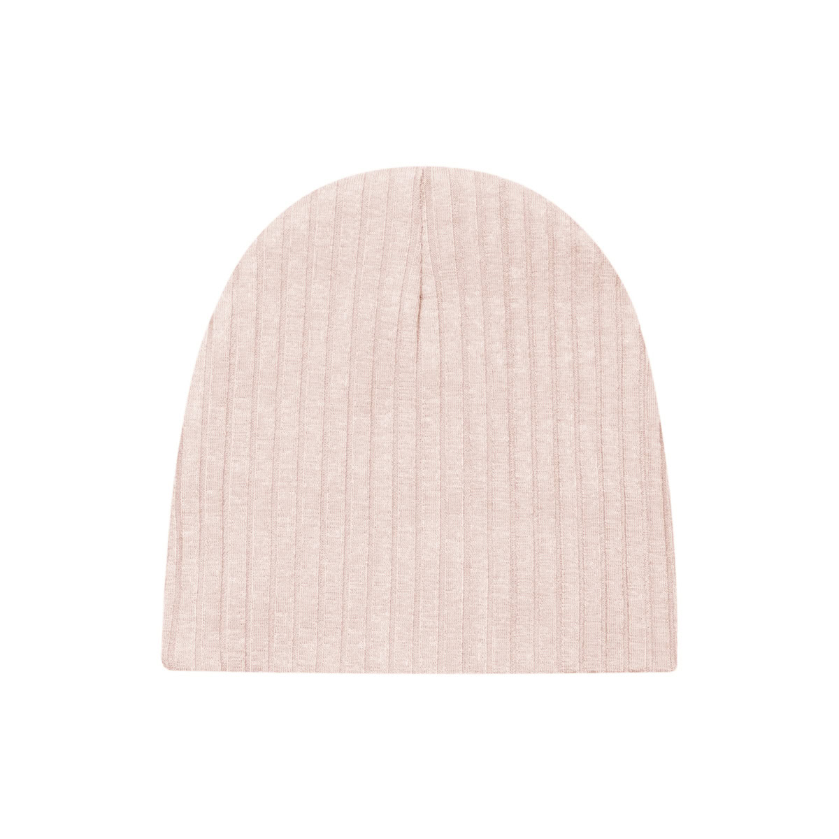 Beanie Muts | Brede Rib Roze - Afbeelding 1