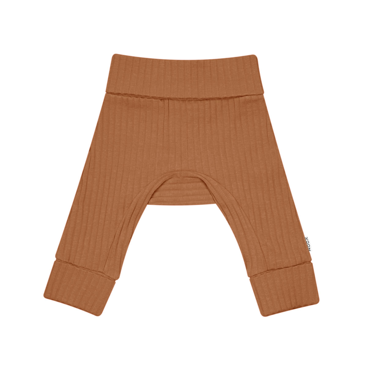 meegroei-broekje-brede-rib-cognac-campspreider-heupdysplasie-spreidbroek