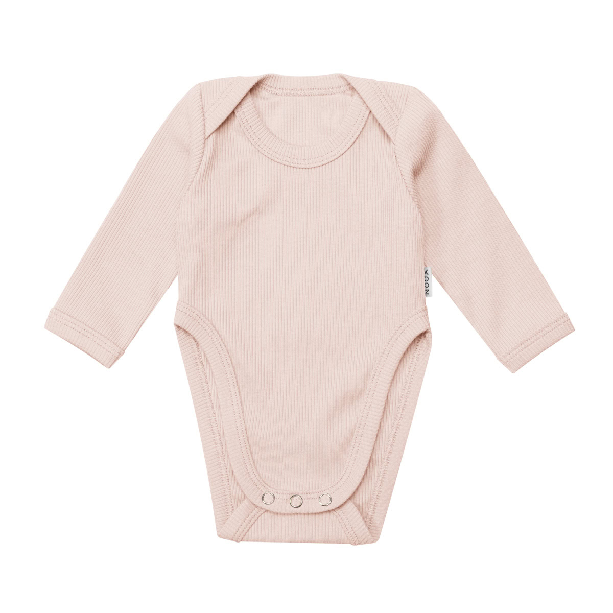 Hipfit Romper | Rib Zacht Roze romper-smalle-rib-zacht-roze-heupdysplasie-hoge-uitsnede-pavlik-bandage-gipsbroek-spreidbroek-heupafwijking-handgemaakt