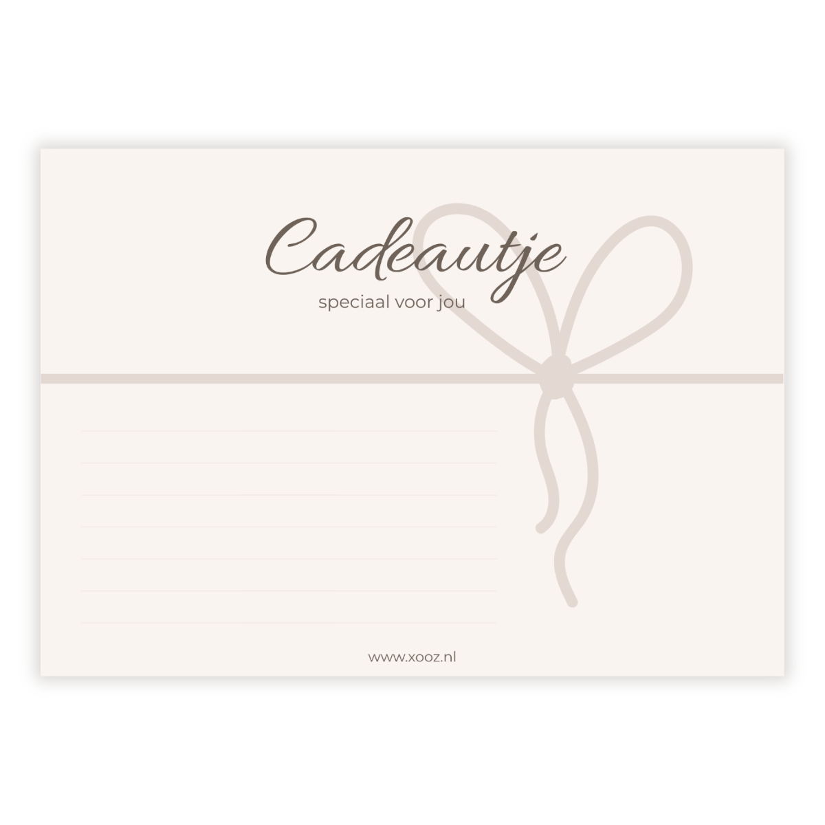 Kaartje bij cadeau - Afbeelding 1