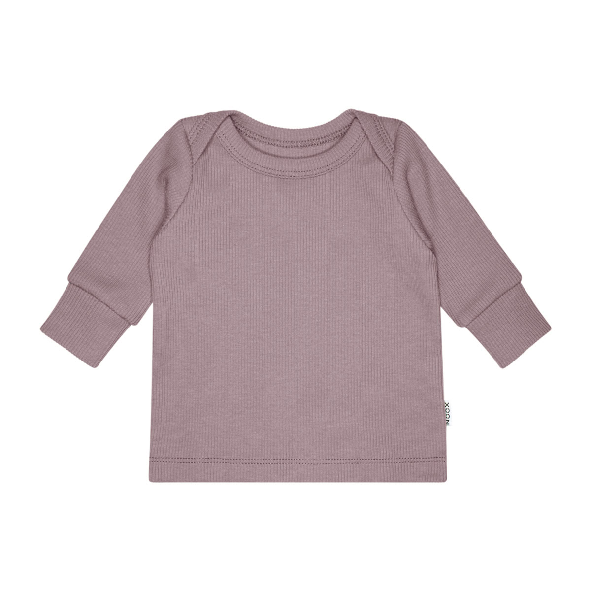 Shirt | Rib Mauve handgemaakt shirt van xooz in katoenen ribtricot