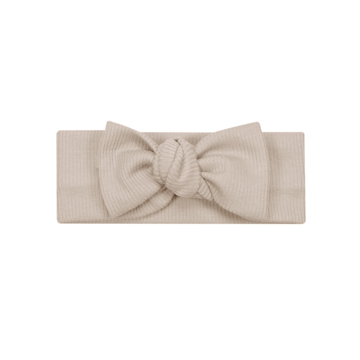 Knoop Haarband | Rib Zand - Afbeelding 1