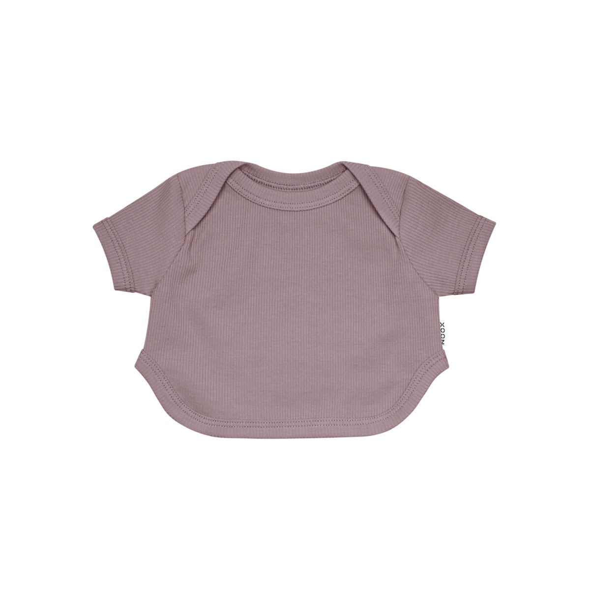 Pavlik T-shirt | Rib Mauve shirtje met korte mouwen voor over de pavlik bandage