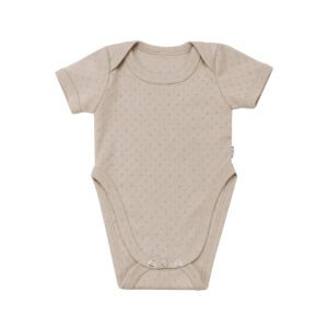 Speciale handgemaakte romper met korte mouwen voor baby's met een Pavlik bandage.