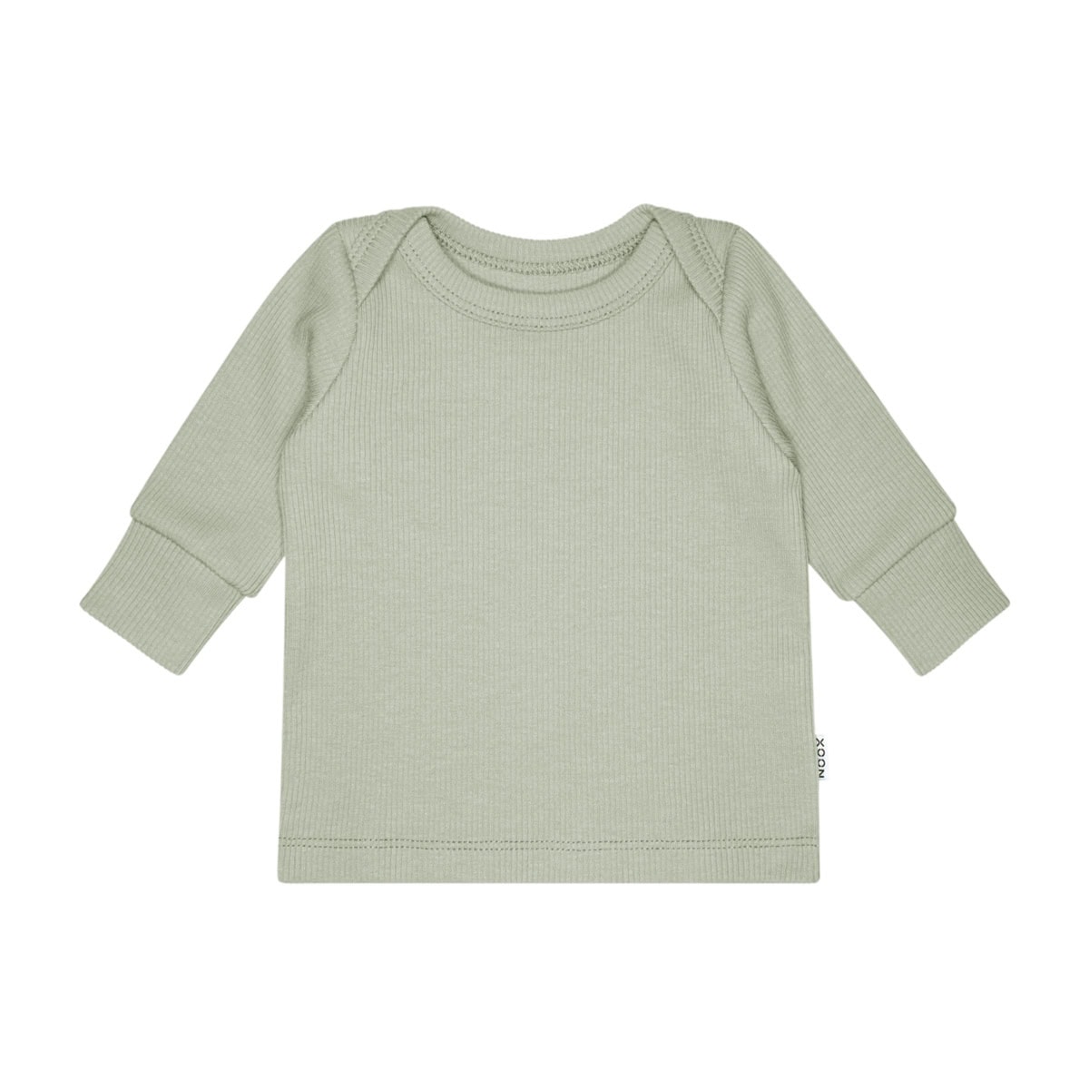 handgemaakt shirt van xooz in katoenen ribtricot