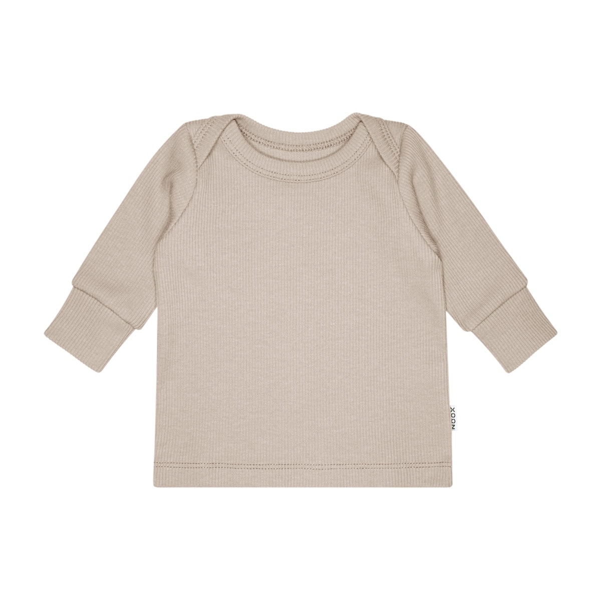 handgemaakt shirt van xooz in katoenen ribtricot
