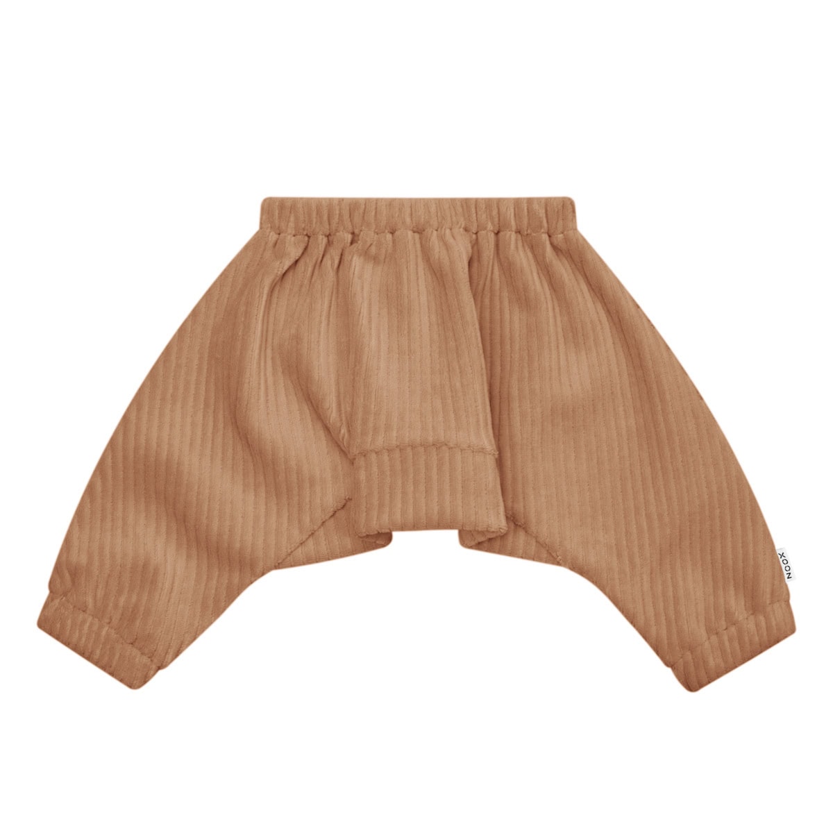 Broekje speciaal voor kinderen met een Pavlik bandage spreidbroek in de kleur cognac