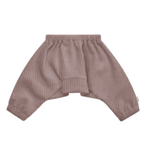 Broekje speciaal voor kinderen met een Pavlik bandage spreidbroek in de kleur donkermauve