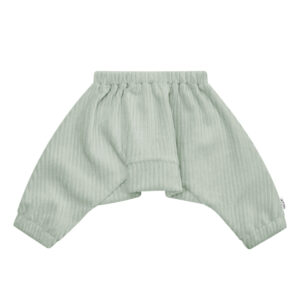 Broekje speciaal voor kinderen met een Pavlik bandage spreidbroek in de kleur zeegroen